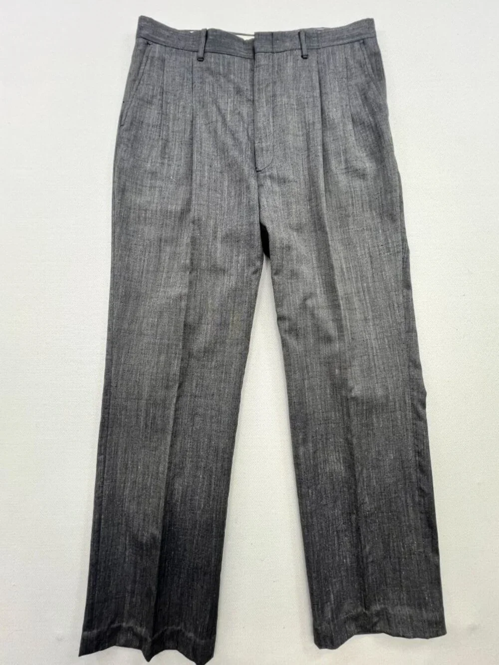 Parkworth Clothes Men's Two-Piece Suit 2 Button Blazer Pleated Pants Sz 42L Gray